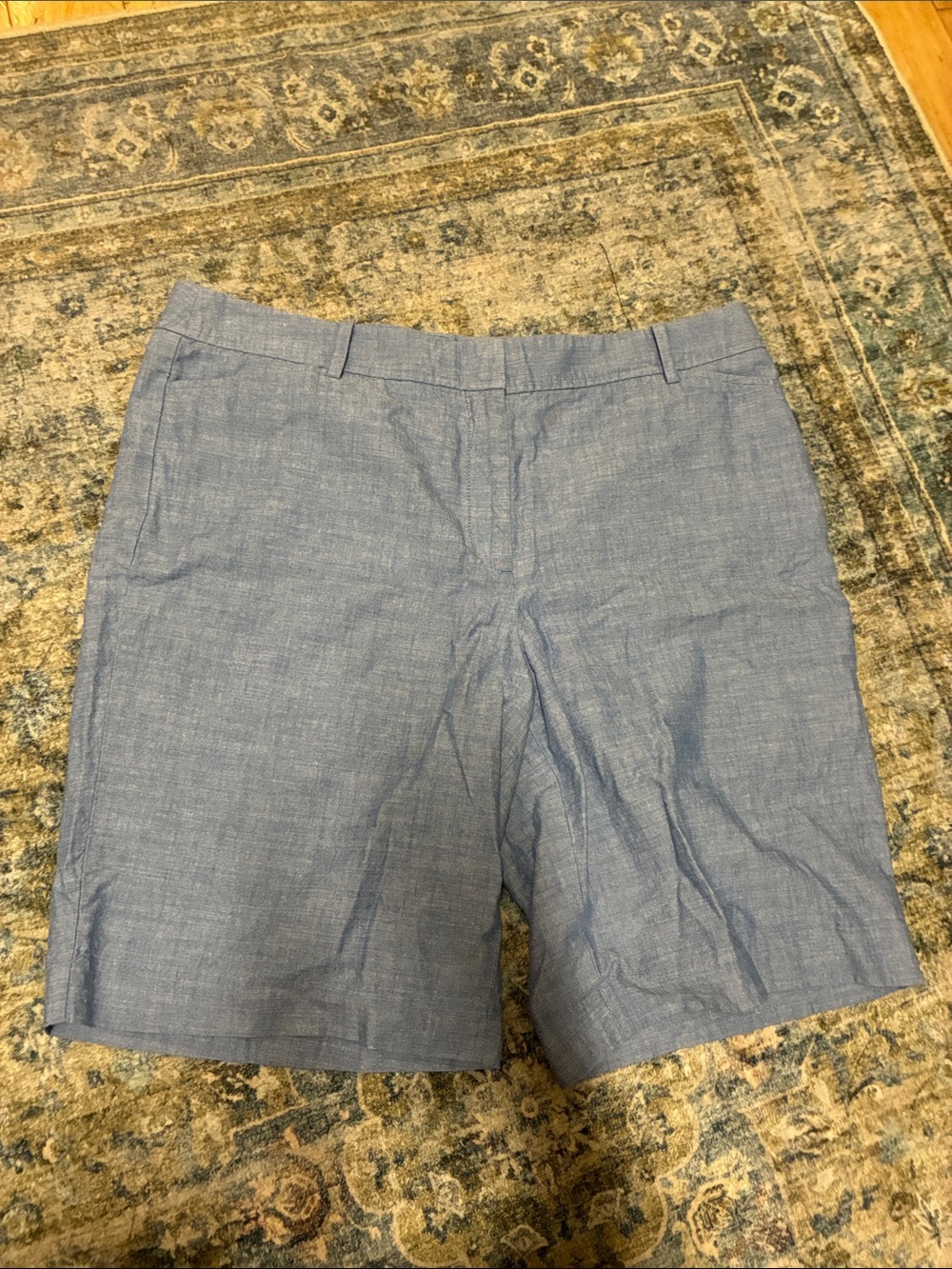 Talbots Women’s Casual Chambray 100% Cotton Shorts